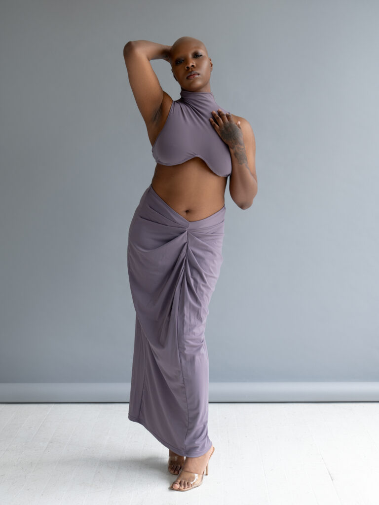Alexandria Scott Biasless Agency Goddess Dress by Sasha